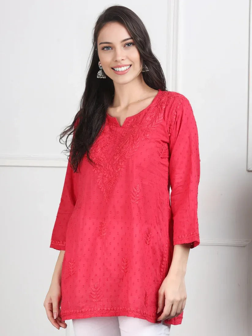 Dobby Cotton Shrot Top