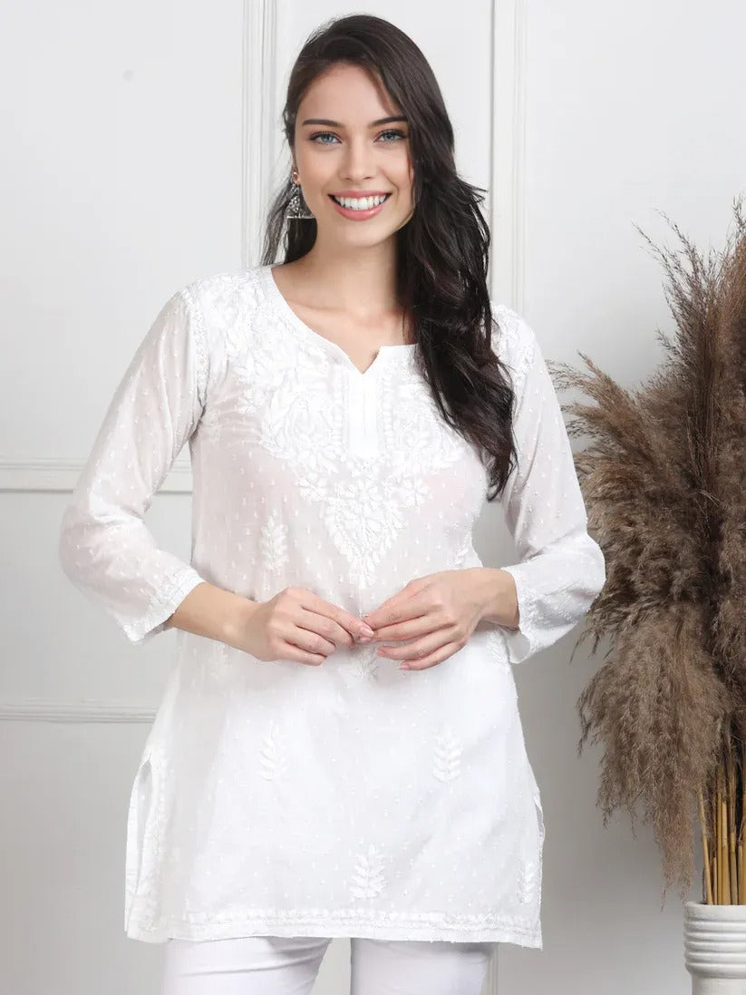 Dobby Cotton Shrot Top