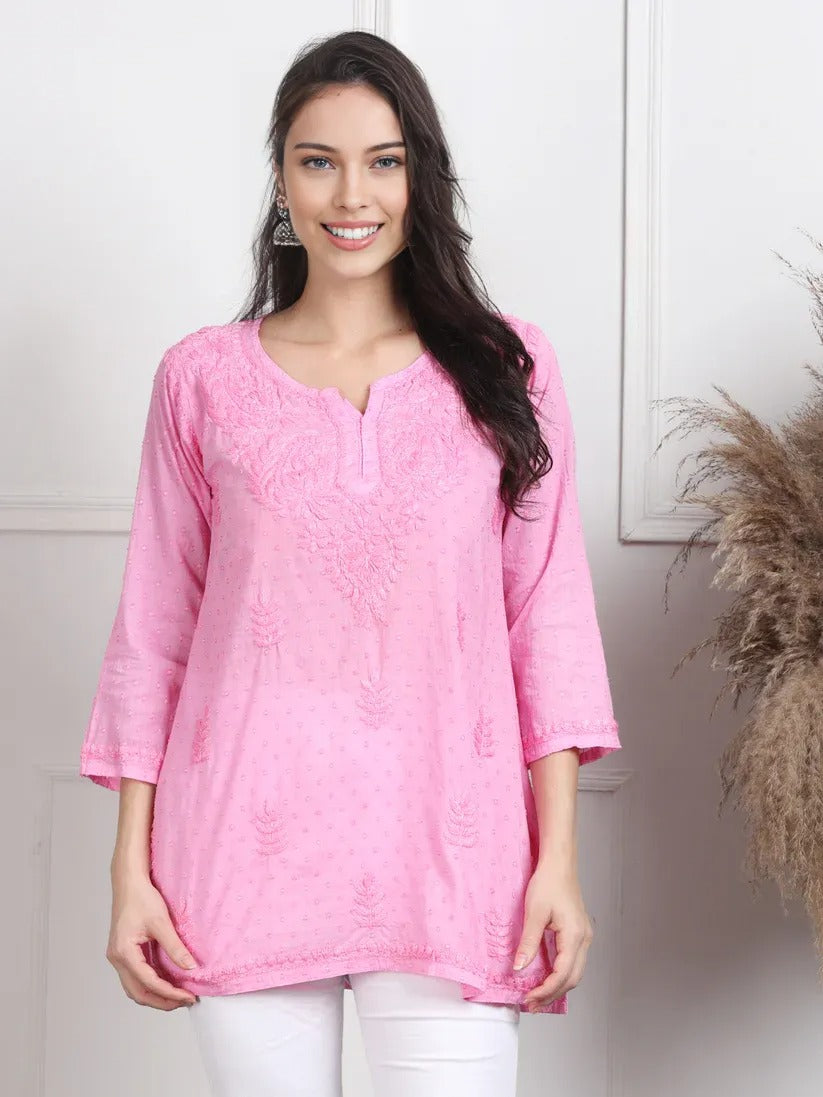 Dobby Cotton Shrot Top