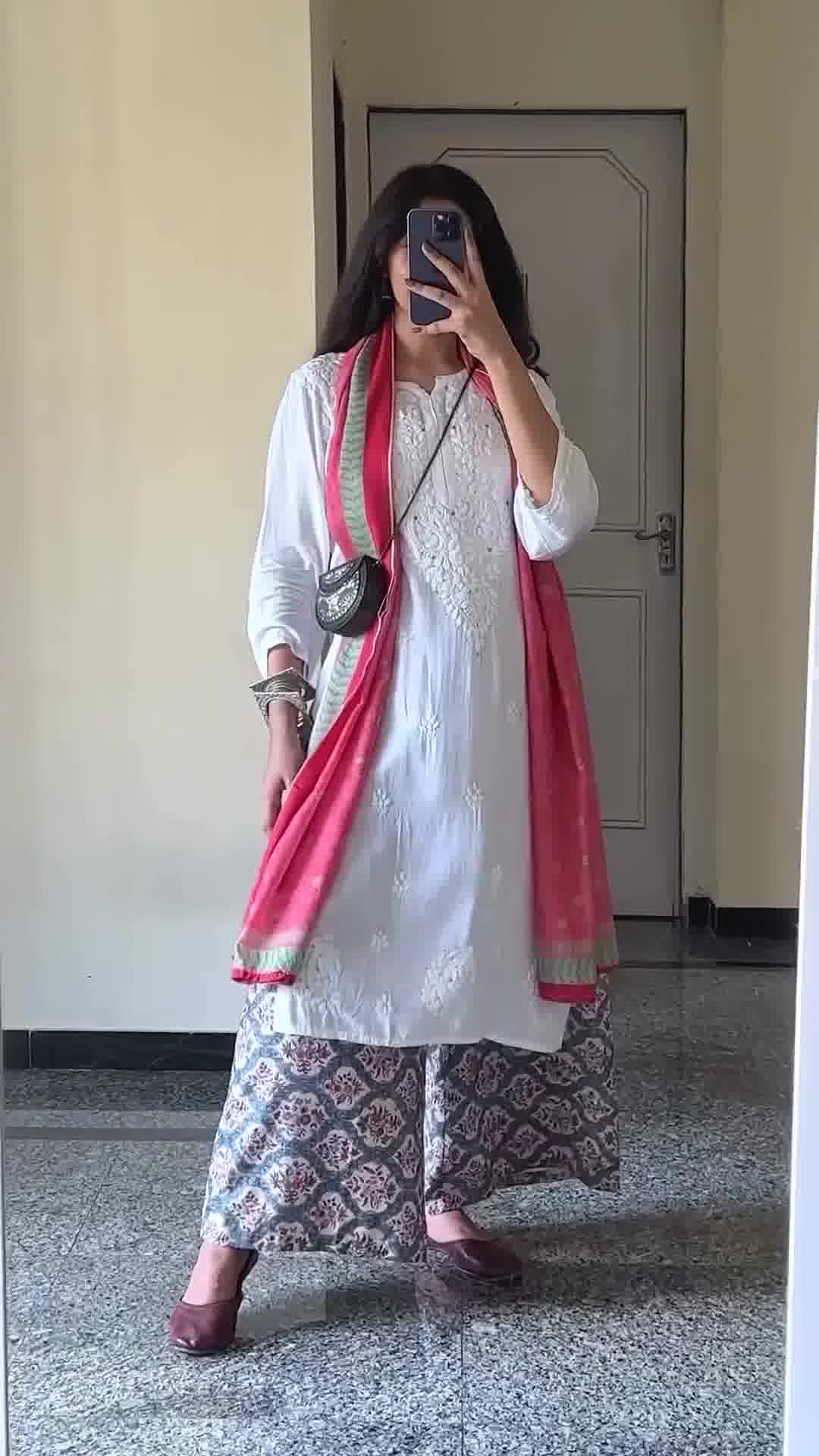 Saaz Rayon Chikankari Straight Kurta With Mukaish Work
