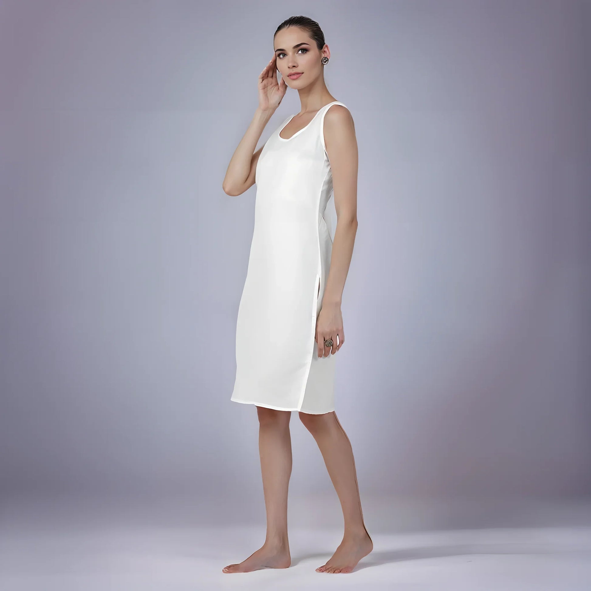 Cotton Camisole Inner - Store Chikankari