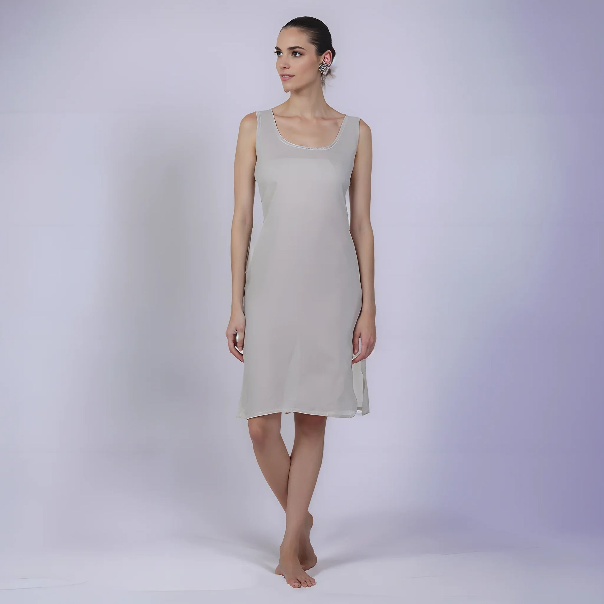 Cotton Camisole Inner - Store Chikankari