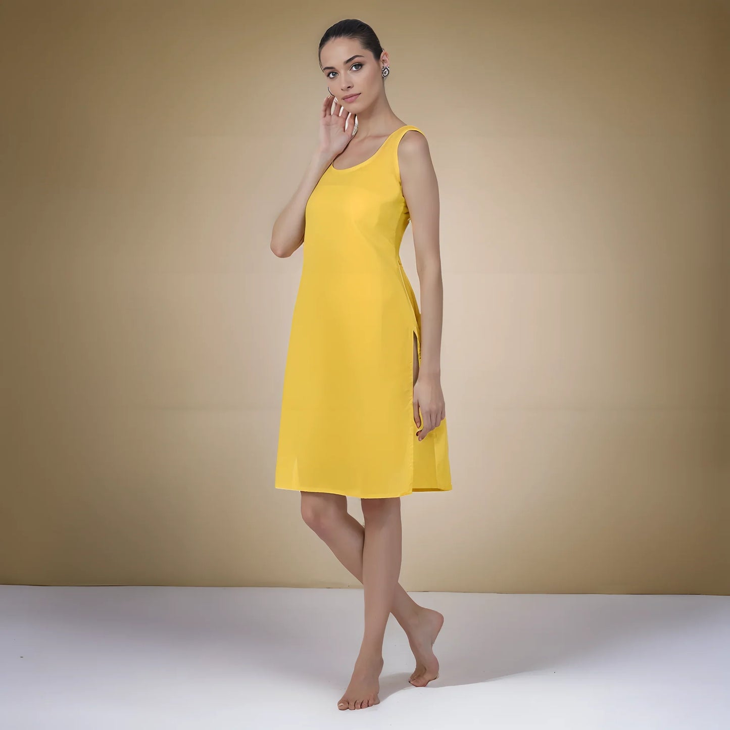 Cotton Camisole Inner - Store Chikankari