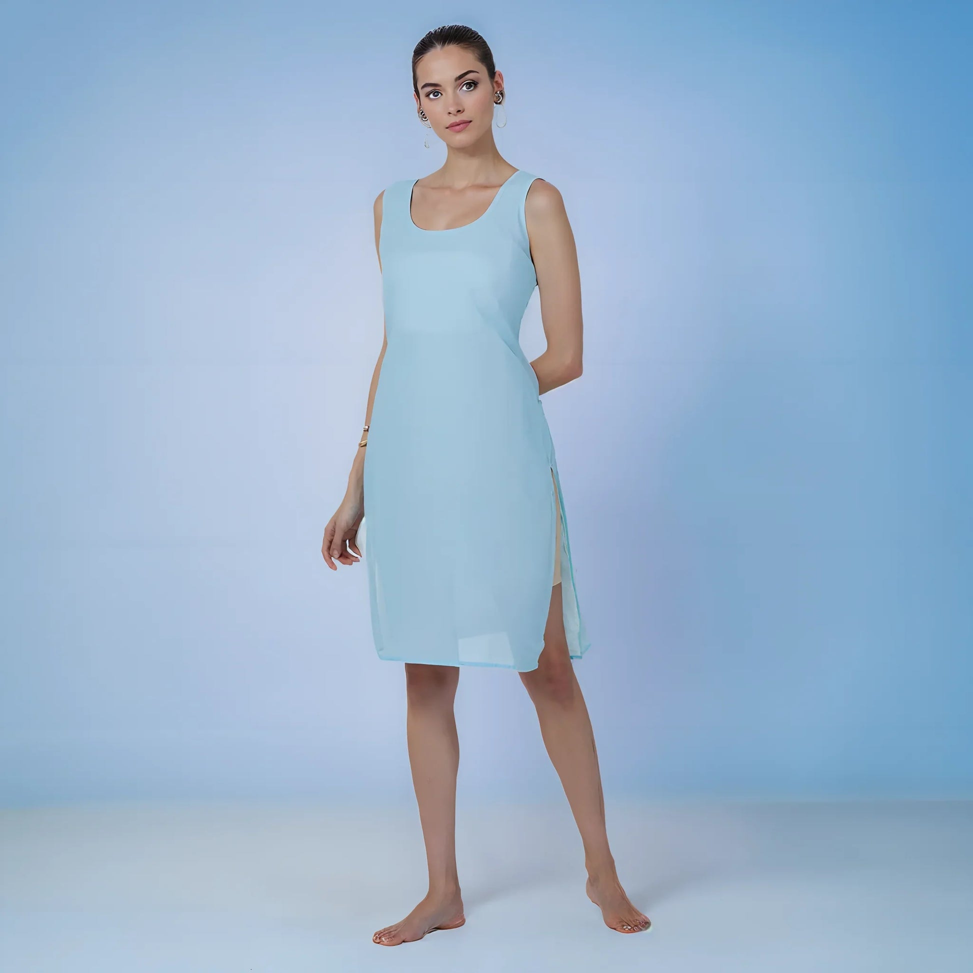 Cotton Camisole Inner - Store Chikankari