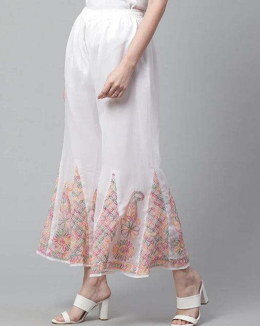 Georgette Chikankari Sharara