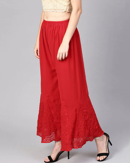 Georgette Chikankari Sharara