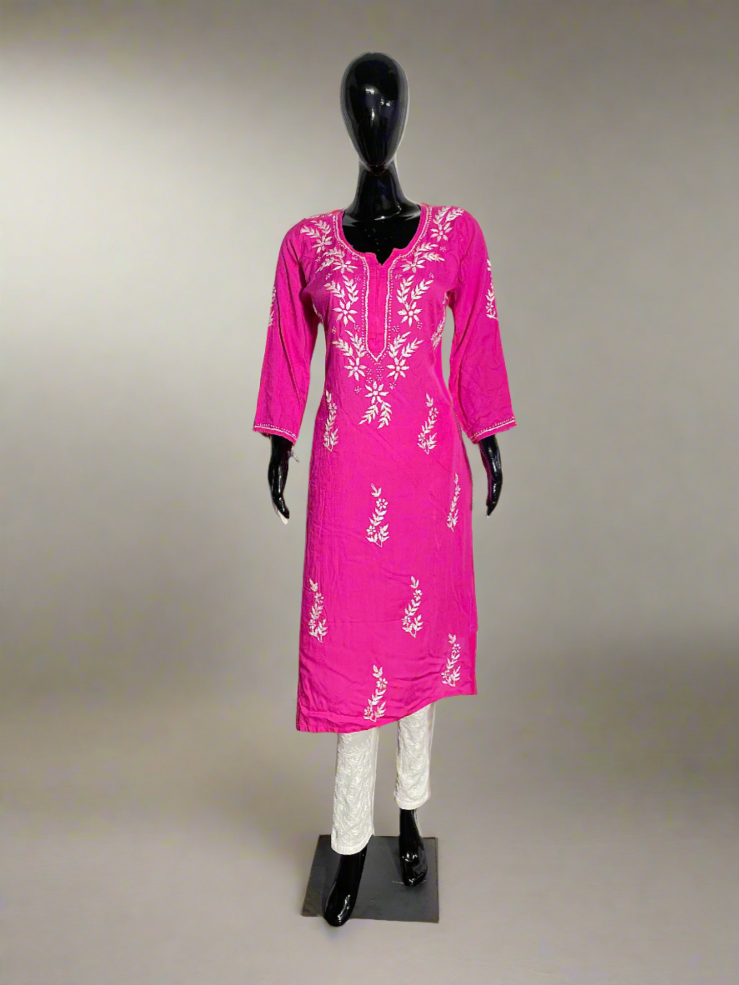 Chikankari Rayon Kurti