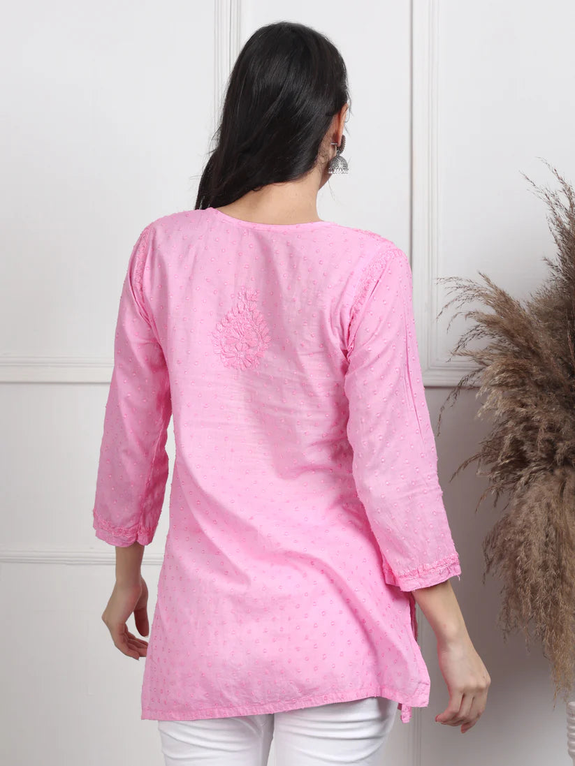 Dobby Cotton Shrot Top