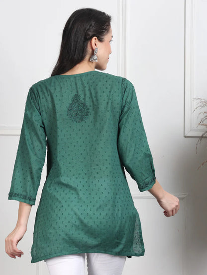 Dobby Cotton Shrot Top