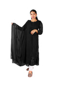 Georgette Aari Embroidered Anarkali with Dupatta
