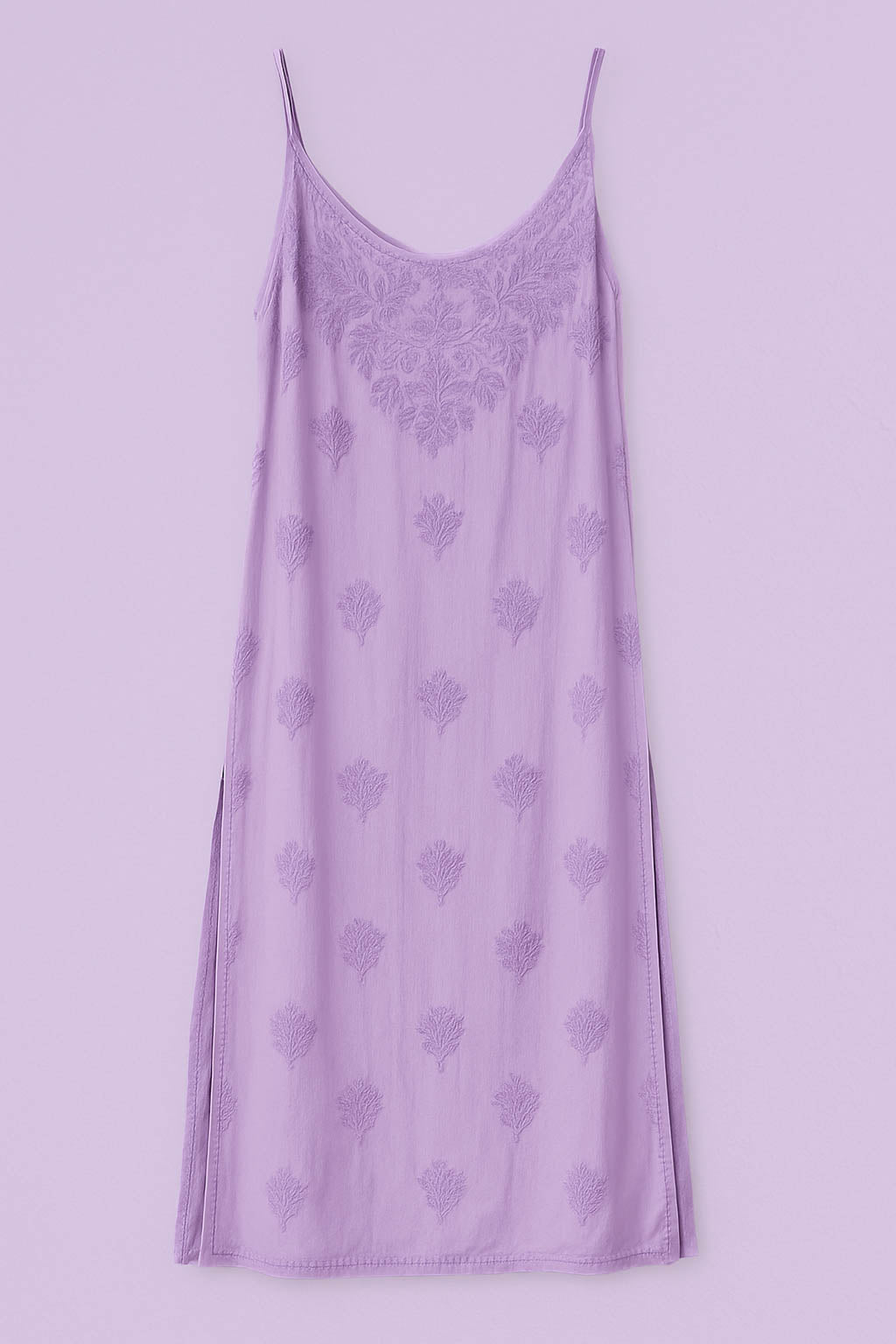 Zeba Chikankari Muslin sleeveless Kurta