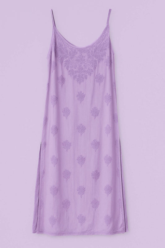 Zeba Chikankari Muslin sleeveless Kurta