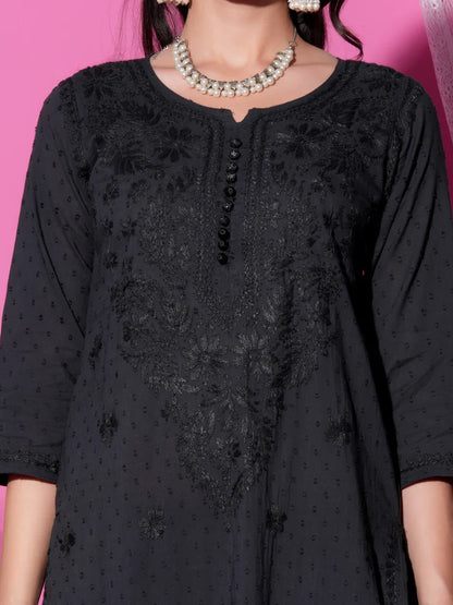 Nazm Chikankari Dobby Cotton Women's 2 piece Kurta Set