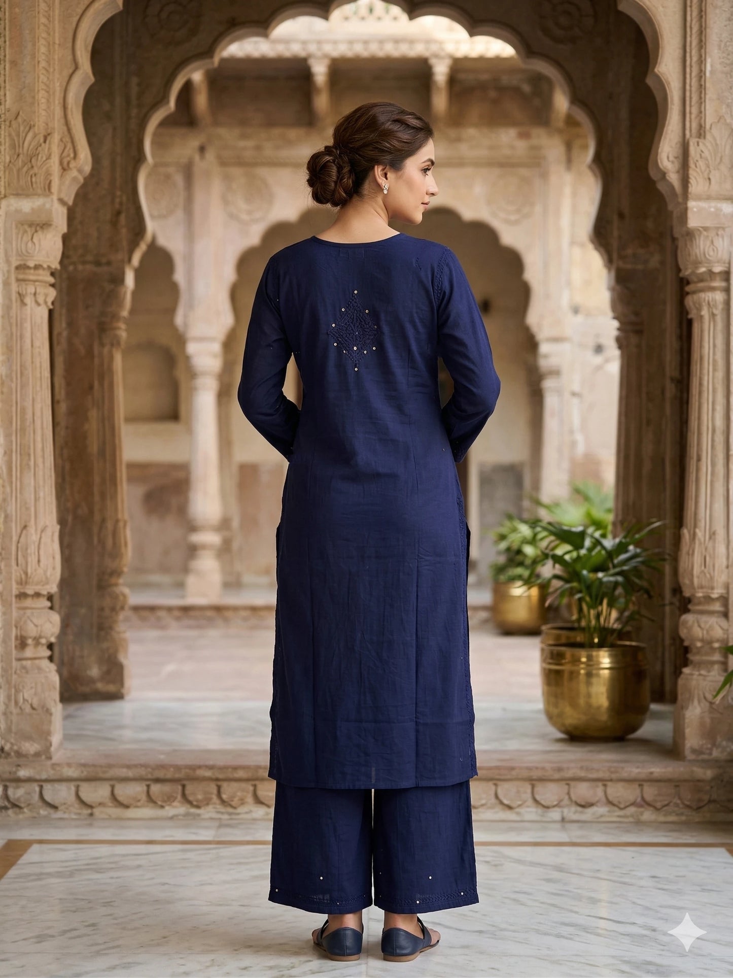 Sitara Premium Rayon Chikankari Coord Set with Mukaish Work for Women