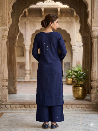 Sitara Premium Rayon Chikankari Coord Set with Mukaish Work for Women