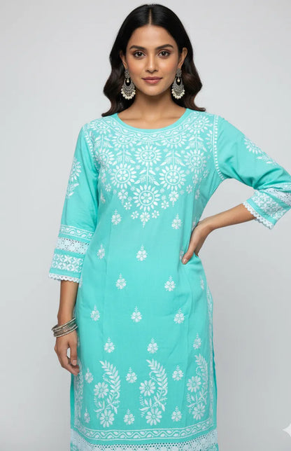 Chikankari Heavy Rayon 2 Piece Set