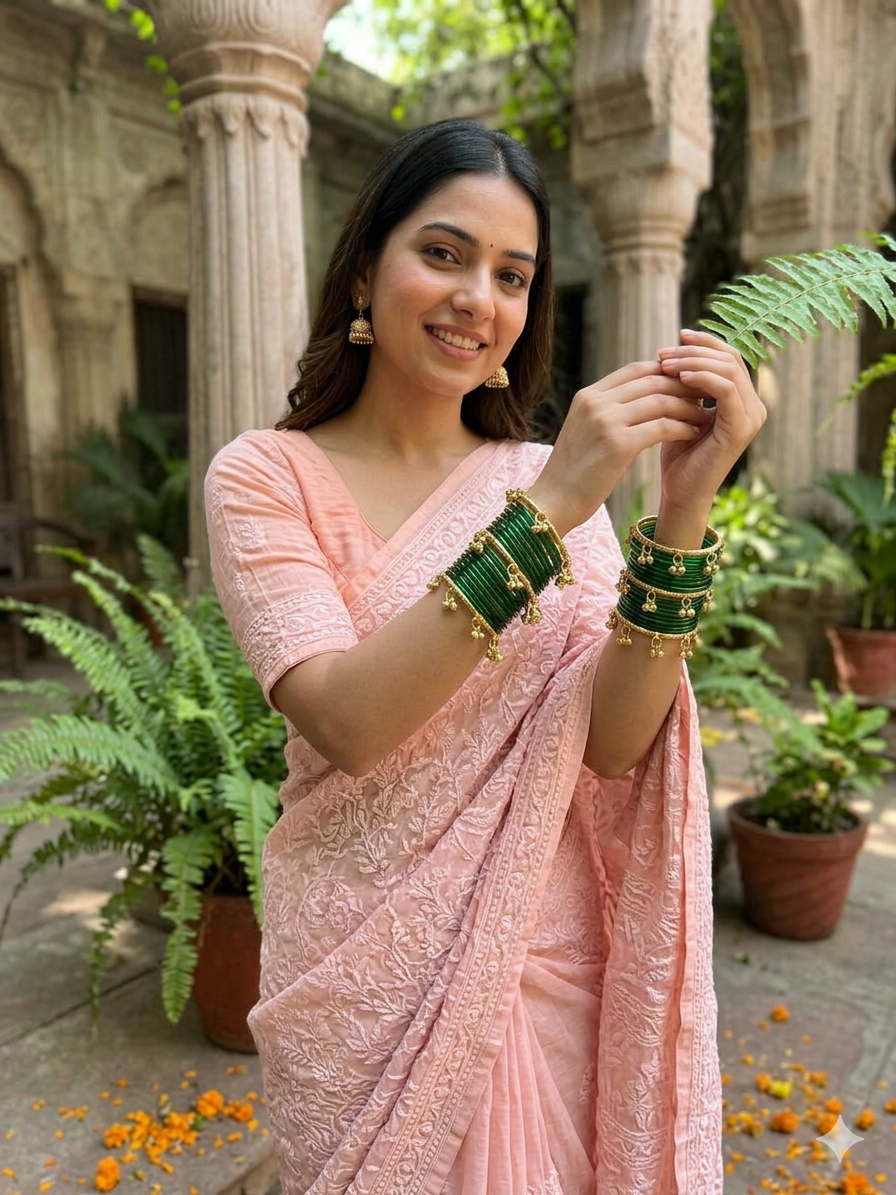 Traditional Indian Gold Plated Jingle Charm Bangles