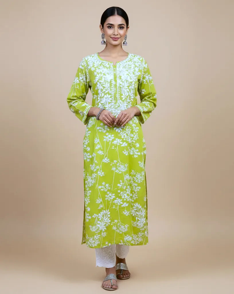 Mulmul Chikankari Women’s Straight Kurta – Soft, Elegant & Handcrafted | Store Chikankari