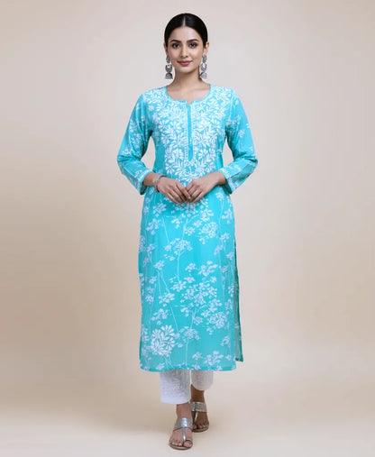 Mulmul Chikankari Women’s Straight Kurta – Soft, Elegant & Handcrafted | Store Chikankari