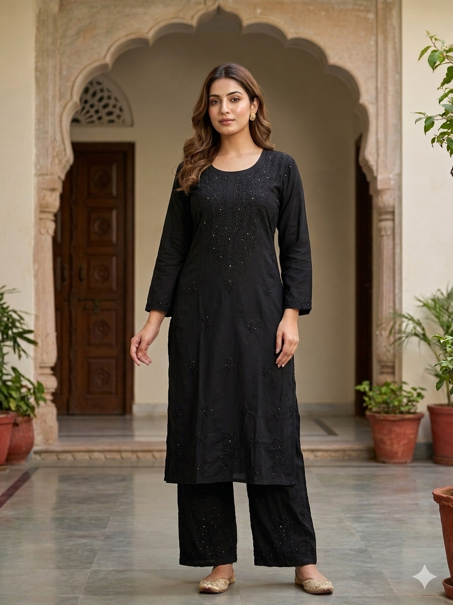 Sitara Premium Rayon Chikankari Coord Set with Mukaish Work for Women