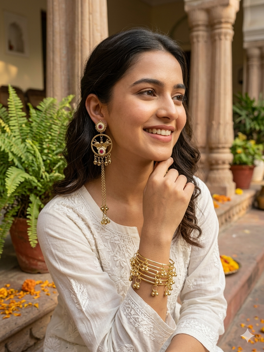 Rani Noor Drop Jhumka