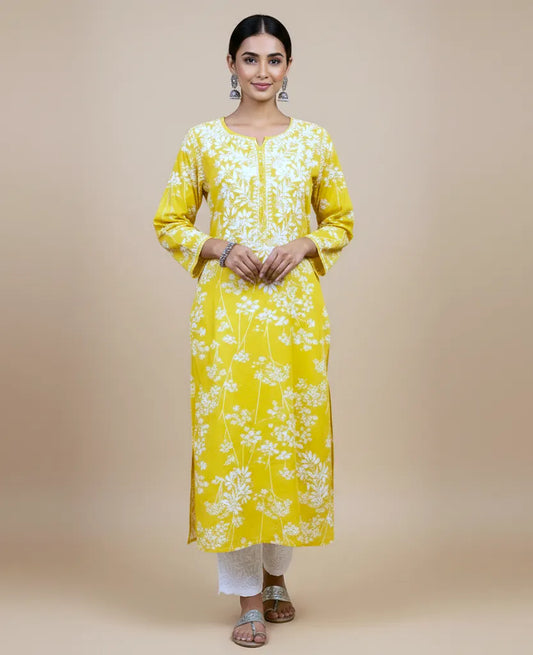 Mulmul Chikankari Women’s Straight Kurta – Soft, Elegant & Handcrafted | Store Chikankari