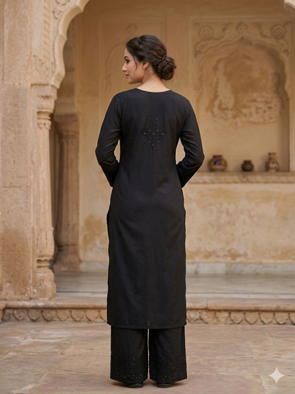 Sitara Premium Rayon Chikankari Coord Set with Mukaish Work for Women