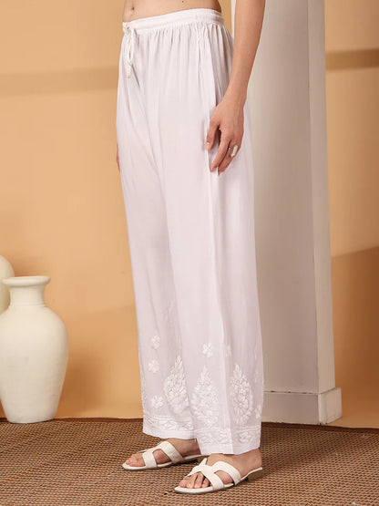 Chikankari Modal Plazzo - Store Chikankari