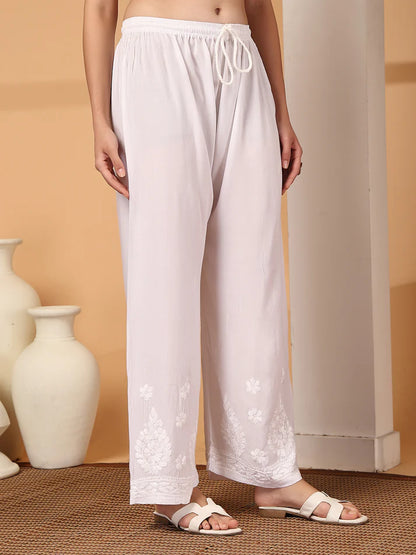 Chikankari Modal Plazzo - Store Chikankari