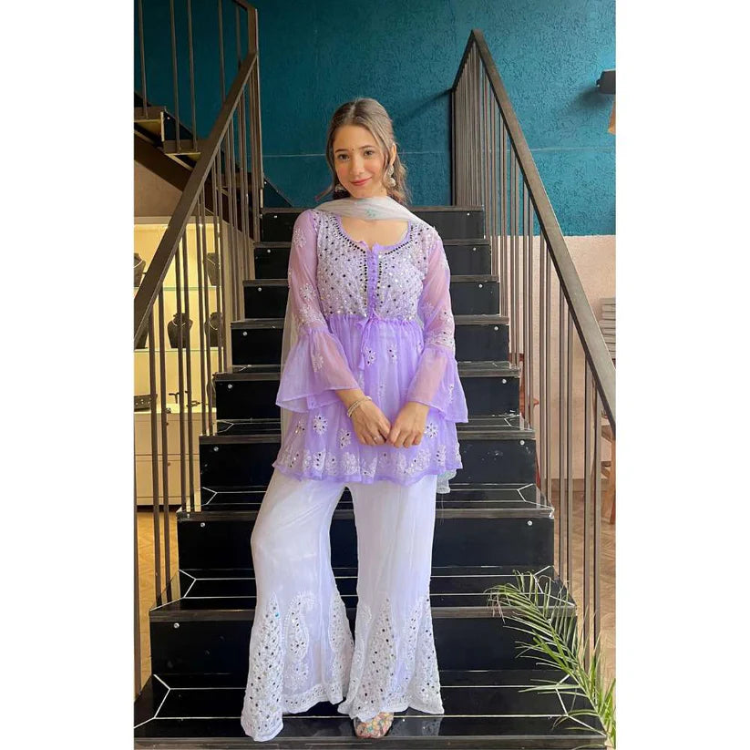 Naaz Short Gown Set