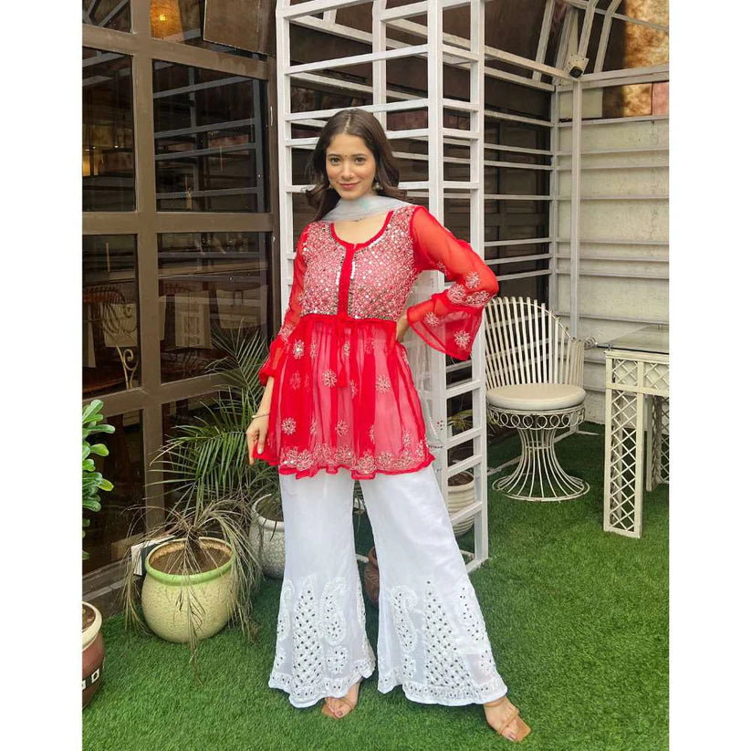 Naaz Short Gown Set