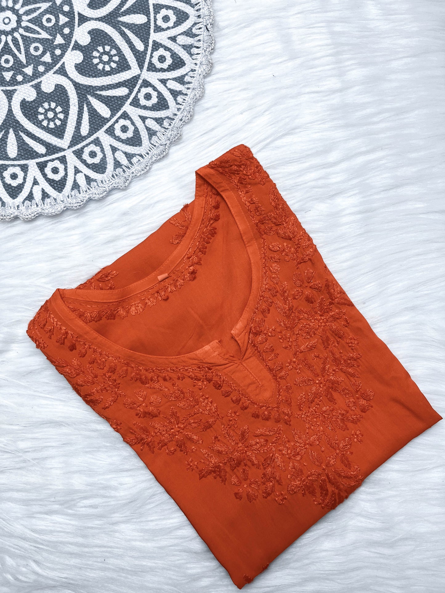 Inaaya Soft Modal Short Top Adorned with Chikankari