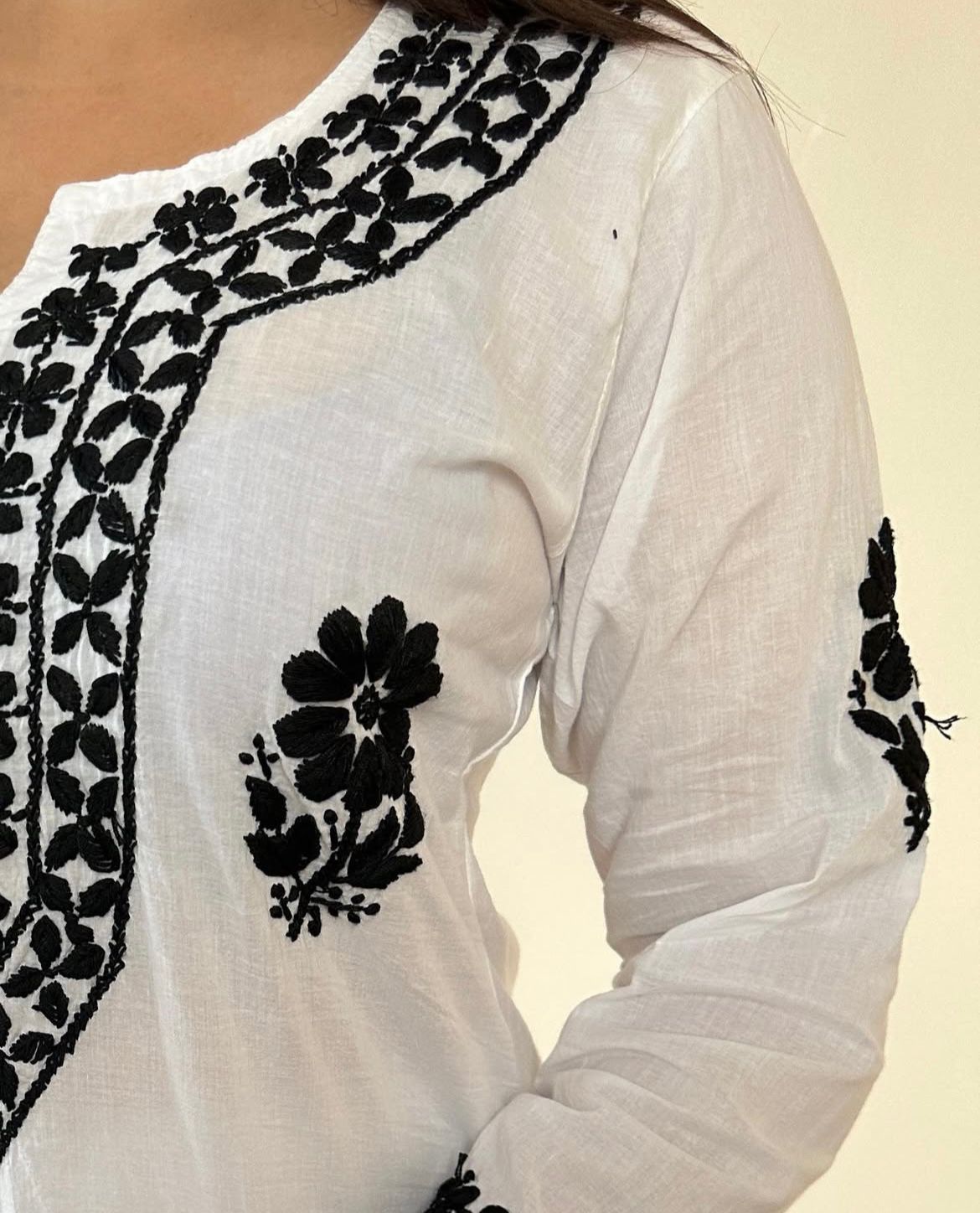 Maahi Chikankari Cotton Kurta with Palazzo – Elegant Summer Set | Store Chikankari