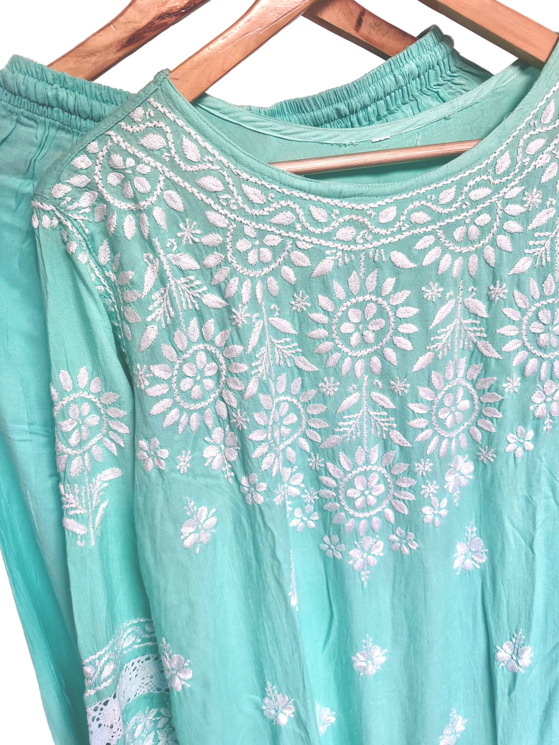 Chikankari Heavy Rayon 2 Piece Set - Store Chikankari