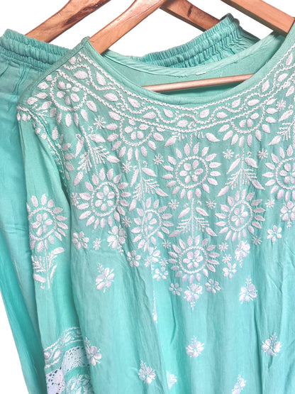 Chikankari Heavy Rayon 2 Piece Set - Store Chikankari