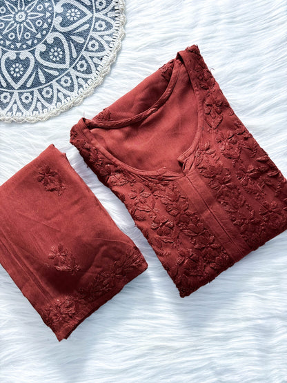 Ruhani Chikankari Rayon Kurta Set – Classic Elegance & Everyday Comfort | Store Chikankari - Store Chikankari
