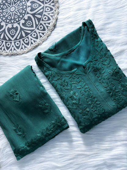 Ruhani Chikankari Rayon Kurta Set – Classic Elegance & Everyday Comfort | Store Chikankari - Store Chikankari