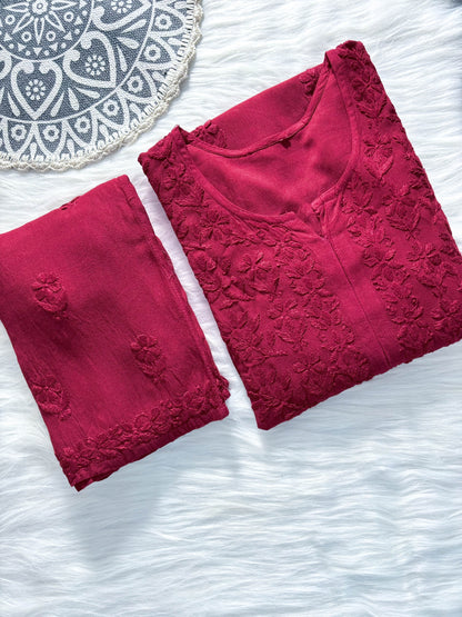 Ruhani Chikankari Rayon Kurta Set – Classic Elegance & Everyday Comfort | Store Chikankari - Store Chikankari