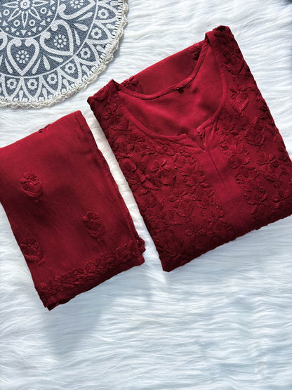 Ruhani Chikankari Rayon Kurta Set – Classic Elegance & Everyday Comfort | Store Chikankari - Store Chikankari