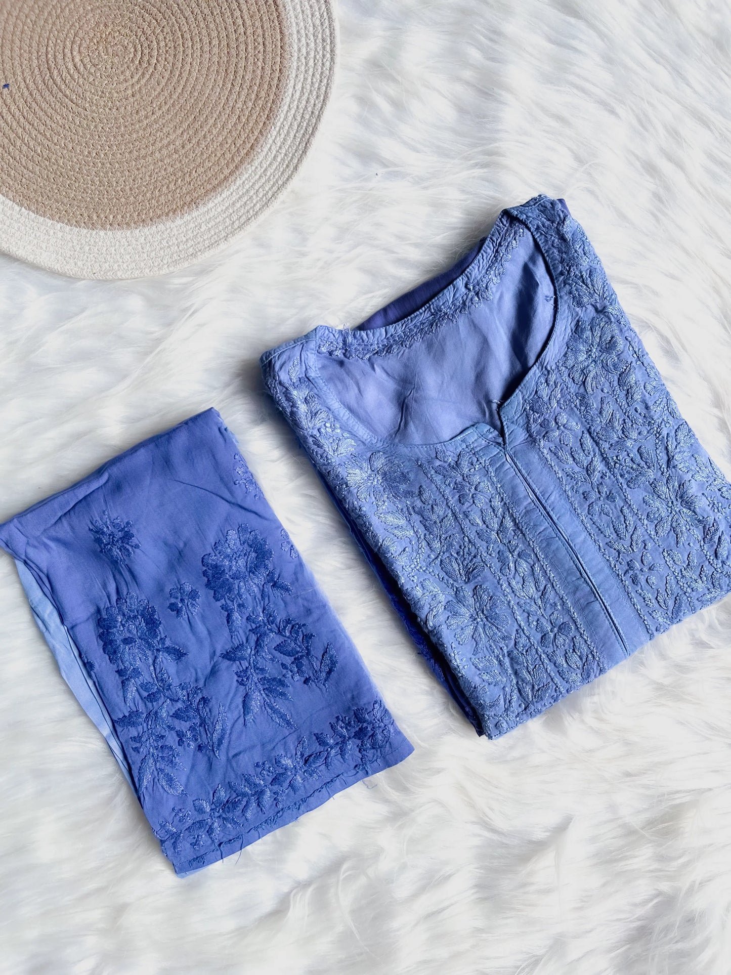 Chikankari Modal Ombre Set