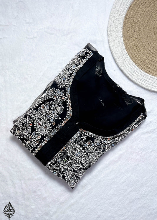 Georgette Gala Buti Kurti – Exquisite Style & Handcrafted Elegance | Store Chikankari