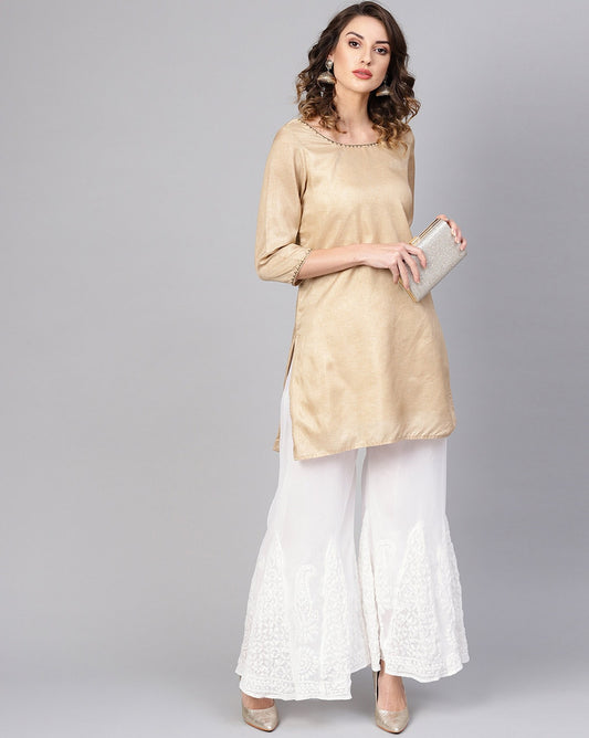 Georgette Chikankari Sharara