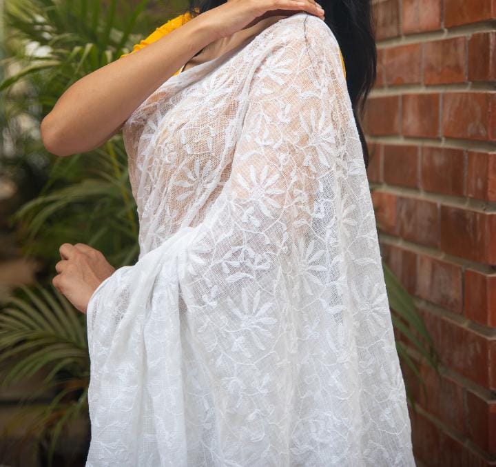 Kota Chikankari Cotton Sari