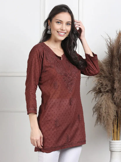 Dobby Cotton Shrot Top