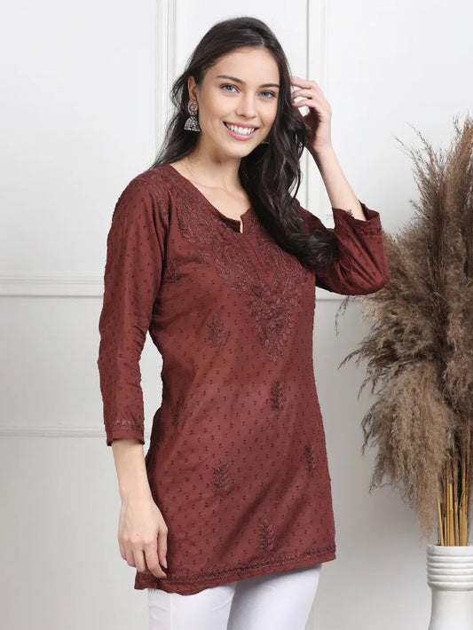 Dobby Cotton Shrot Top
